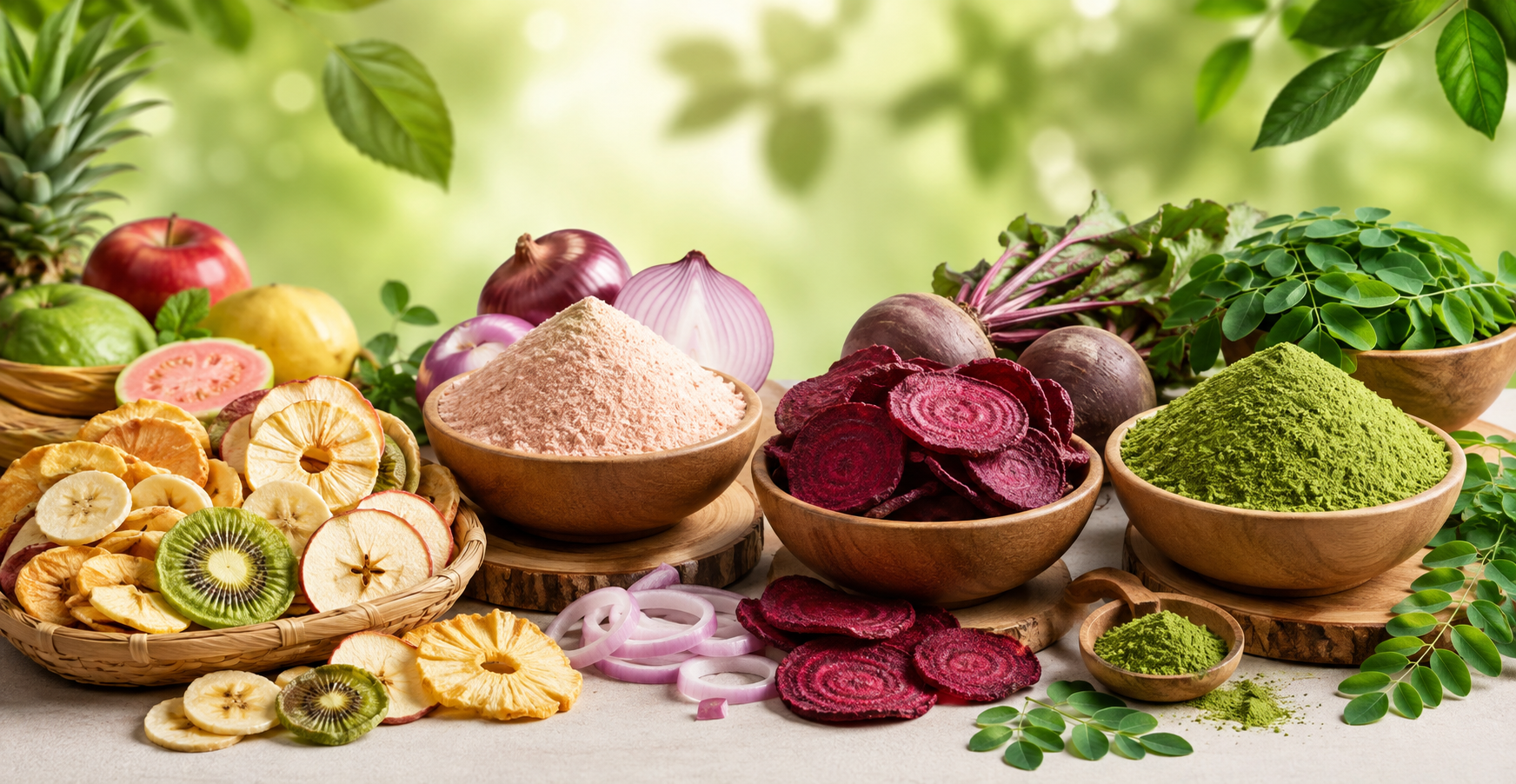 Organic Moringa Leaf Powder and Dehydrated Products